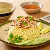 Cơm trắng cá ngừ là món ăn giản dị nhưng đậm đà, quen thuộc trong bữa cơm gia đình Việt. Bát cơm trắng dẻo thơm, nóng hổi kết hợp cùng cá ngừ kho thấm vị tạo nên hương vị hài hòa, hấp dẫn. Thịt cá săn chắc, béo nhẹ, được nêm nếm vừa miệng với nước mắm, tiêu và gia vị, mang lại cảm giác đậm đà khi ăn cùng cơm. Món ăn không chỉ ngon mà còn giàu dinh dưỡng, cung cấp protein và omega-3 tốt cho sức khỏe. Cơm trắng cá ngừ còn gợi lên hình ảnh bữa cơm ấm cúng, nơi mọi người quây quần bên nhau sau một ngày dài. Dù đơn giản, món ăn vẫn đủ sức mang lại cảm giác ngon miệng và bình yên trong từng bữa ăn hàng ngày.